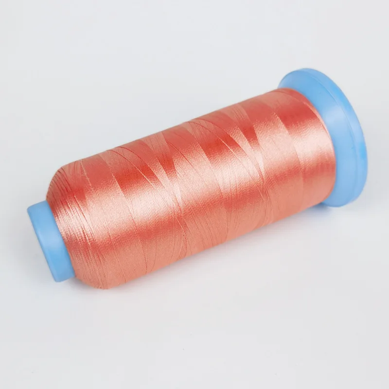 120D/2 red rayon embroidery thread twisted yarn 600/550TPM