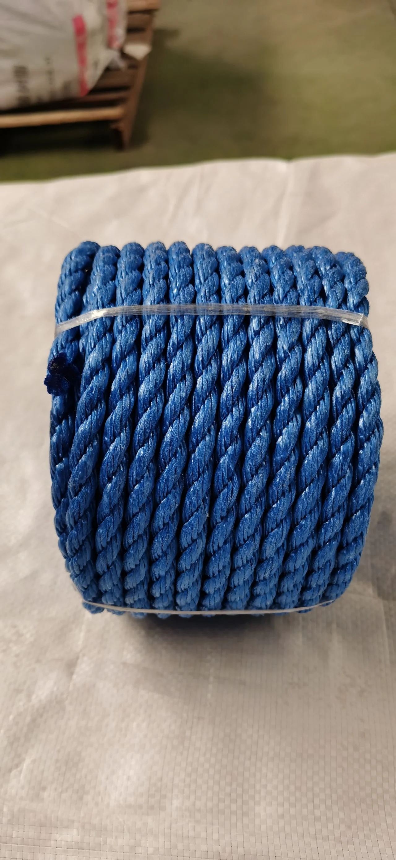 Cheap Polyethylene pp 3-strand twist 6mm 8mm pp packaging rope with logo