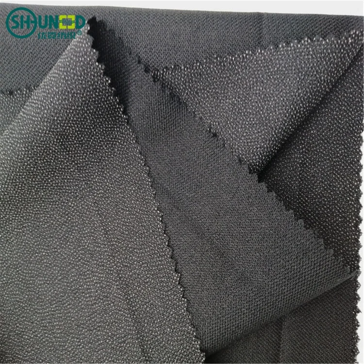 High Quality 100% Polyester 120gsm Woven Fusible Twill Interlining for Women and Men Suit