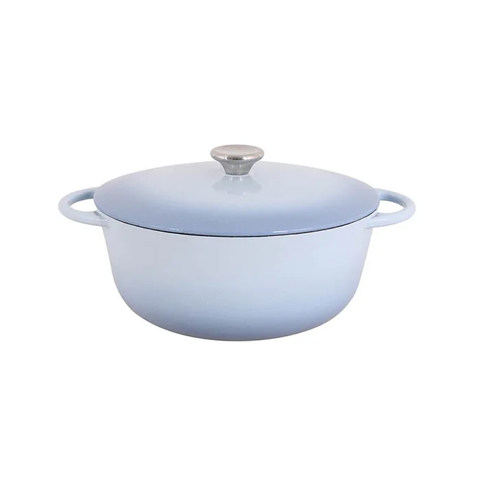 В наличии Быстрая доставка 30% легкий вес эмалированный чугунный круглый горшок для тушения