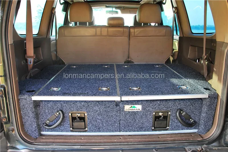 4X4 UTE Drawers for Cargo Storage Interior Camping Mobile Kitchen Stainless Steel for Land Cruiser Model camp kitchen drawer