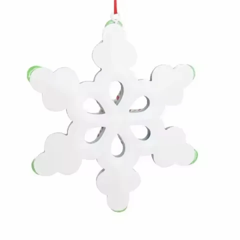 New Multicolor Handmade Snowflake Ornaments Bread Soil Snowflake Pendant for Christmas Tree Decoration