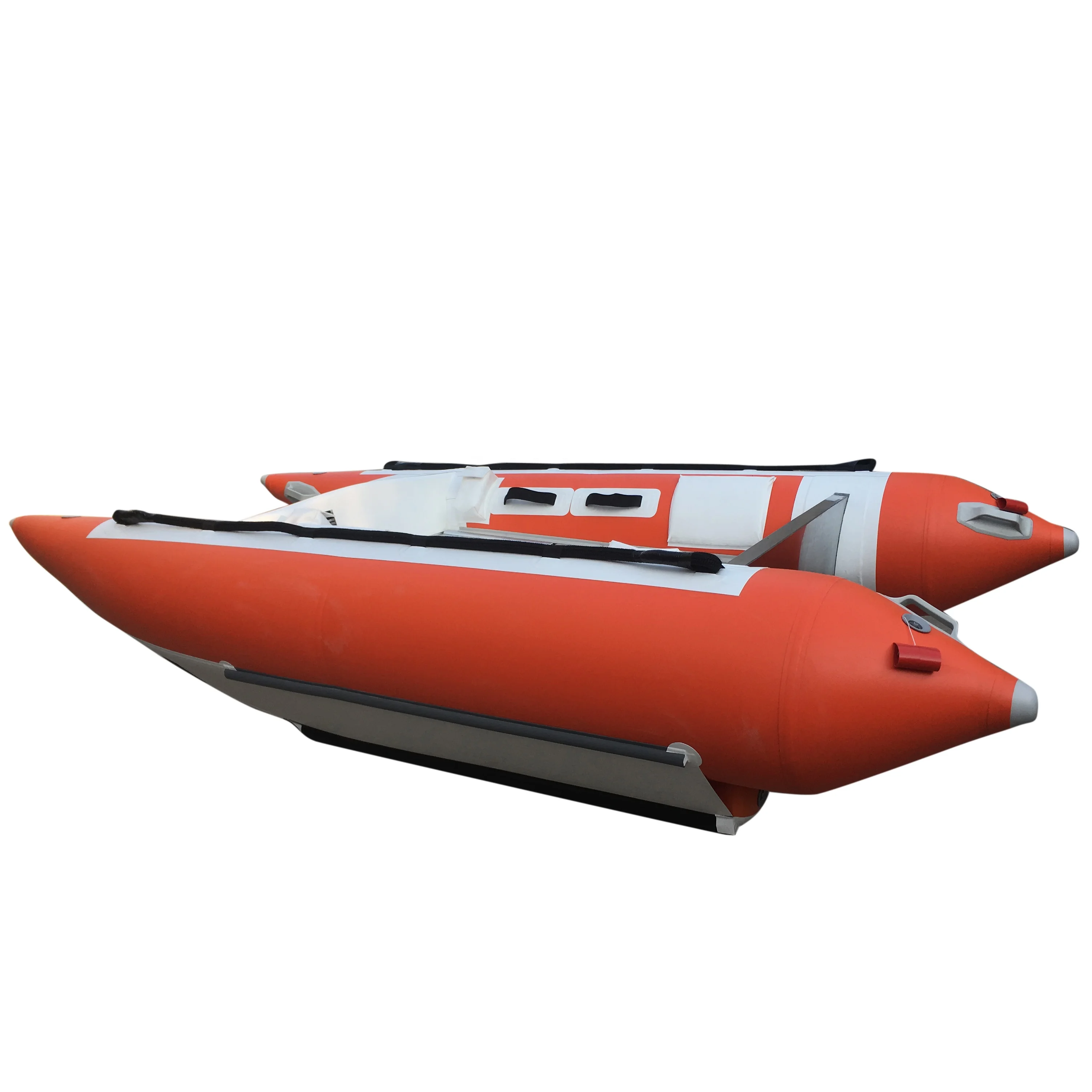 Goethe 335cm   Fishing Aluminum Bottom Rowing Boats For 2 Person GTMC330 Airbag Diameter 50cm Chinese catamaran