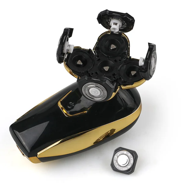 
Electric Shaver Triple Floating Blade Heads Wet-Dry Dual Use Waterproof Shaving Machine Electric Shaver Rechargable 