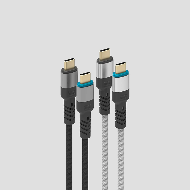 Textile Cable 20V 5A  USB 3.1 Gen1 USB Data Cable Type C Braided USB Fast Cable 100W with E-marker Chip
