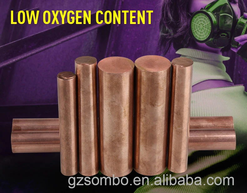 Customizable Pure Copper Round Bar C18150 CuCrZr Chromium Zirconium Alloy /rod Price Per kg