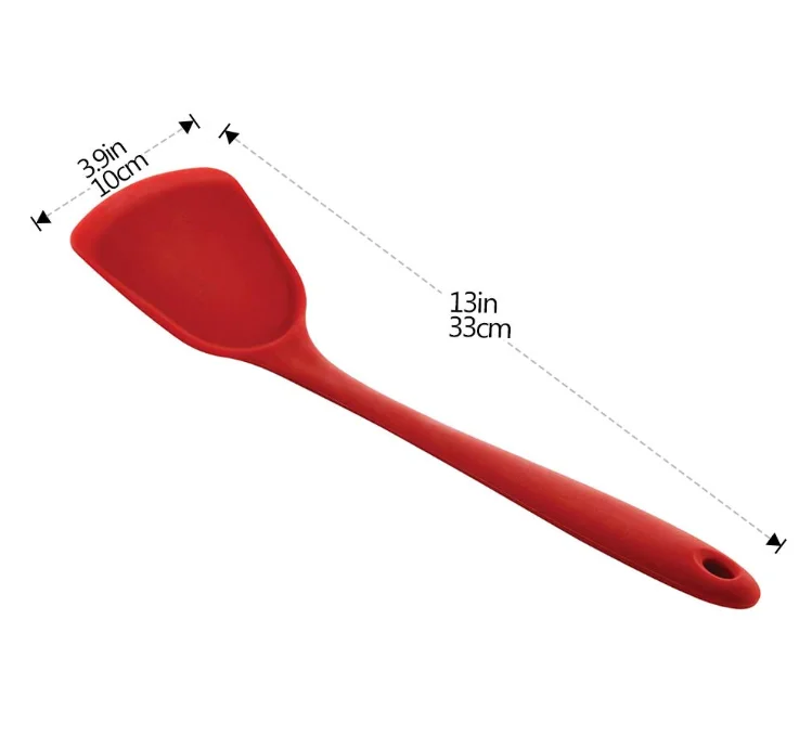 Kitchen Reusable Silicone Long Handle Spatula Versatile Heat Resistant Cooking Baking