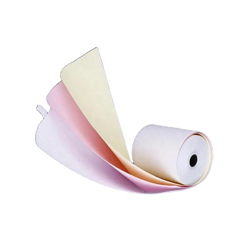 Cash Register Office Thermal Paper Rolls Carbonless NCR 2ply 3ply 76x70mm Roll From Foreversticker
