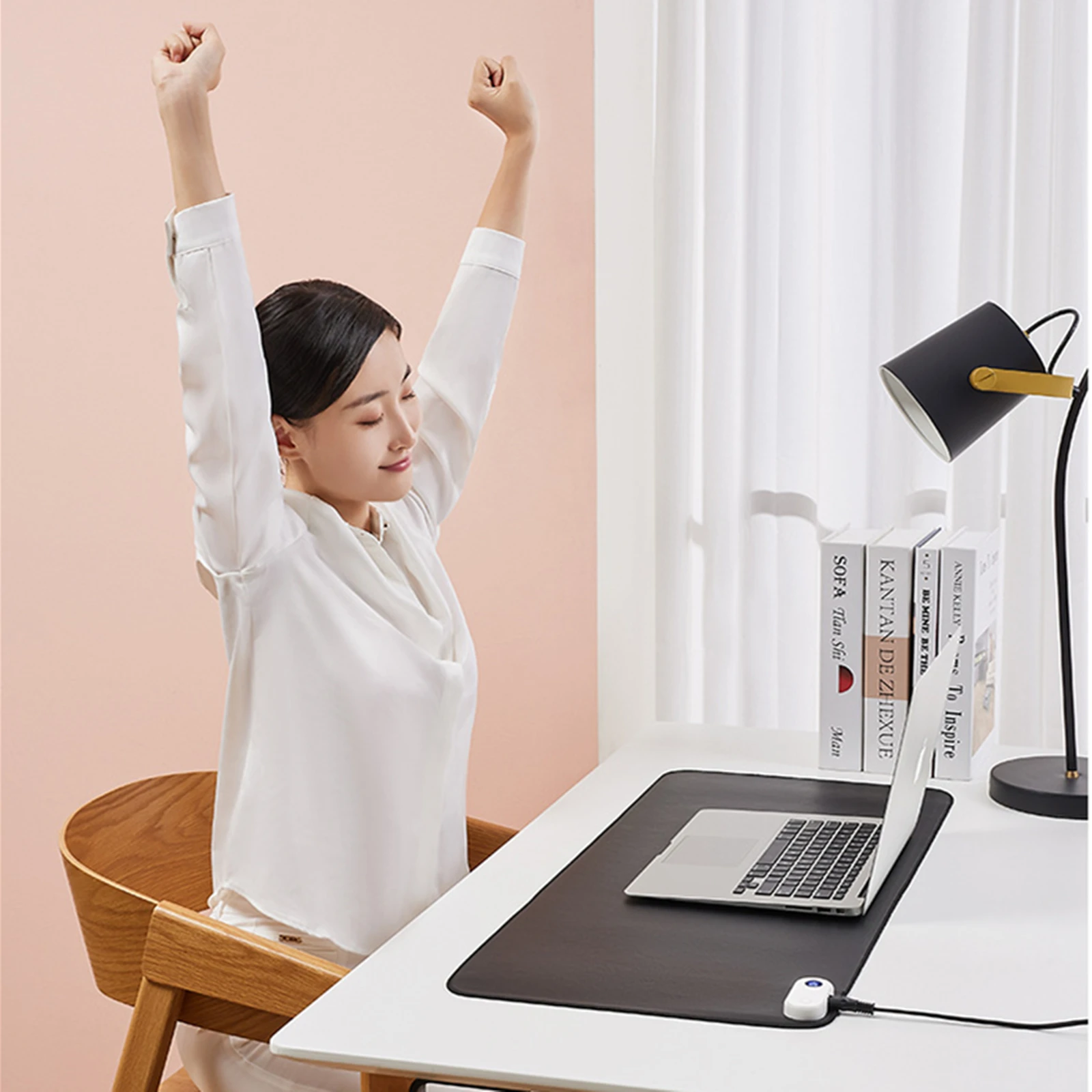 Heated Mouse Mat Hand Warmer 800*330mm Keyboard Mat Gaming Mouse Pad 3 Speeds Touch Control Warm Large Mouse Pad