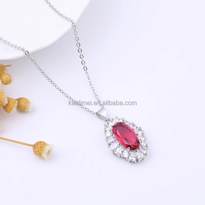 Plated Diamond Iced Out Cuban Link Chain Necklace  Jewelry High Quality  Gift Party Trendy