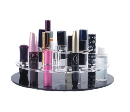 
Wholesale Acrylic Transparent Cosmetic Display Stand Lipstick Nail Polish Rack 