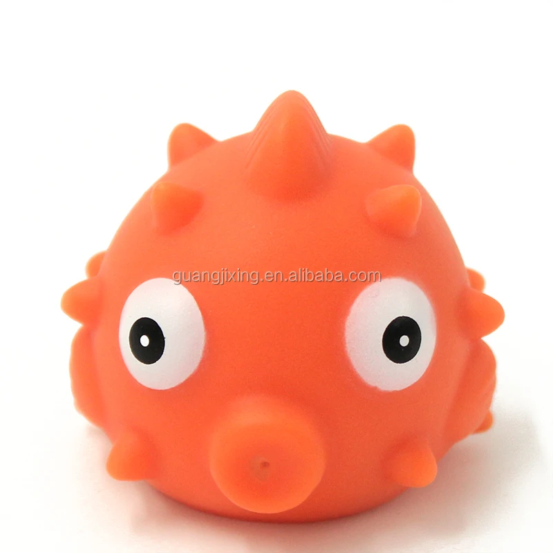 Plastic sea animals fish bath toy light up water floating baby bath time toys