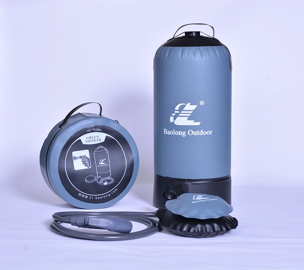 
Factory Product Portable Abrasion Resistant Pressure Solar Shower With Foot Pump Camping Outdoor Use With Pop Up Tent Beach Tent 