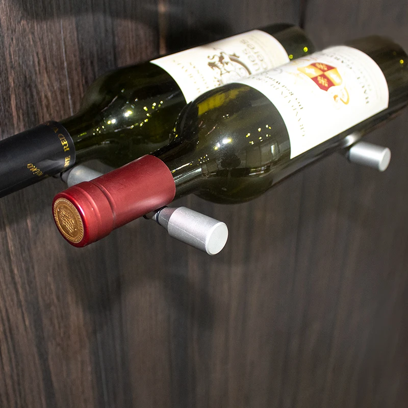 Wall Mounted Wine Rack Wine Bottle Display Holder Rack Hanging Wine Organizer Rack with Screws