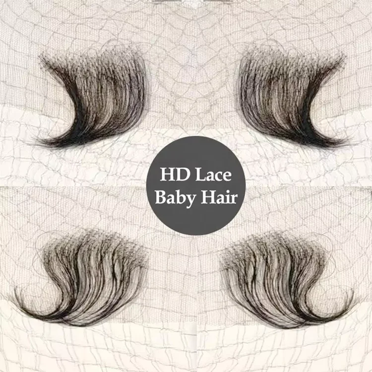 Highknight Cheap HD Lace Baby Hair Stripes 100% Virgin Human Hair Baby Hair Hairline Edge Reusable More Natural For Women