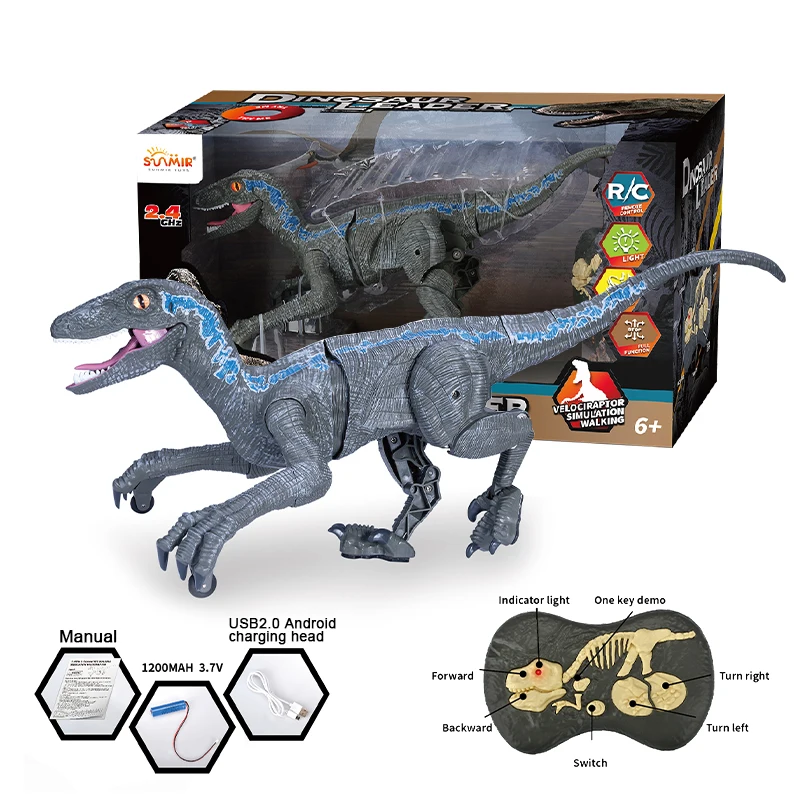 Simulation remote control spray tyrannosaurus simulation walking toy intelligent electric remote control dinosaur toy
