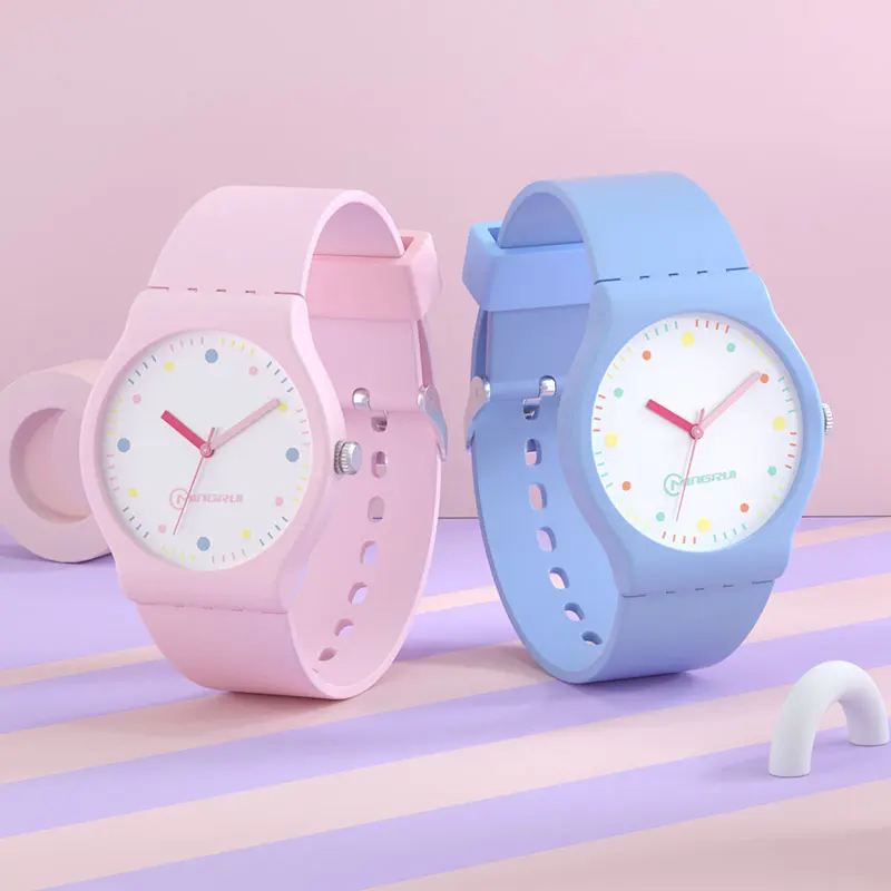 MINGRUI Watch Child Quartz Wristwatch Pu Band Clock Student Digital Time Youth Watch Waterproof Hour
