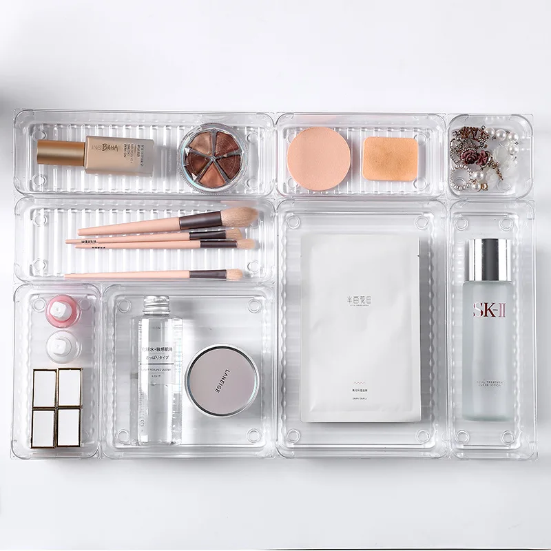 Лидер продаж, пластиковый прозрачный лоток для хранения, многофункциональный ящик для хранения, составной ящик, органайзер, корзина