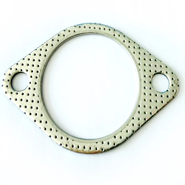 2 Bolt Exhaust Pipe Flange Gasket Intermediate Pipe To Muffler Gasket For Mitsubishi
