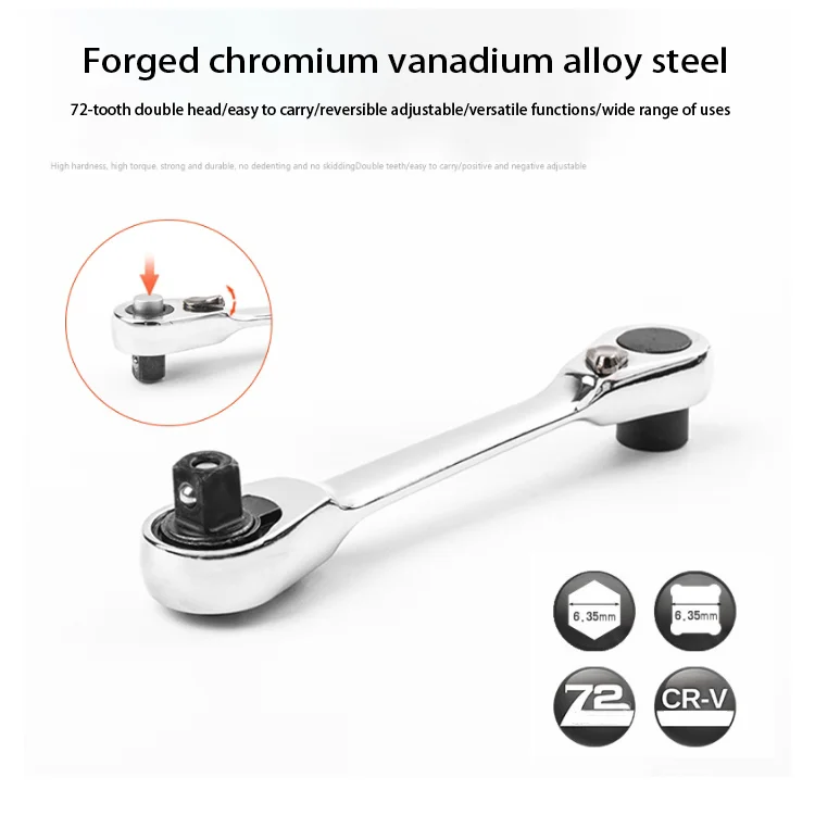 Mini Ratchet Socket Wrench Screwdriver Hex Torque Wrench