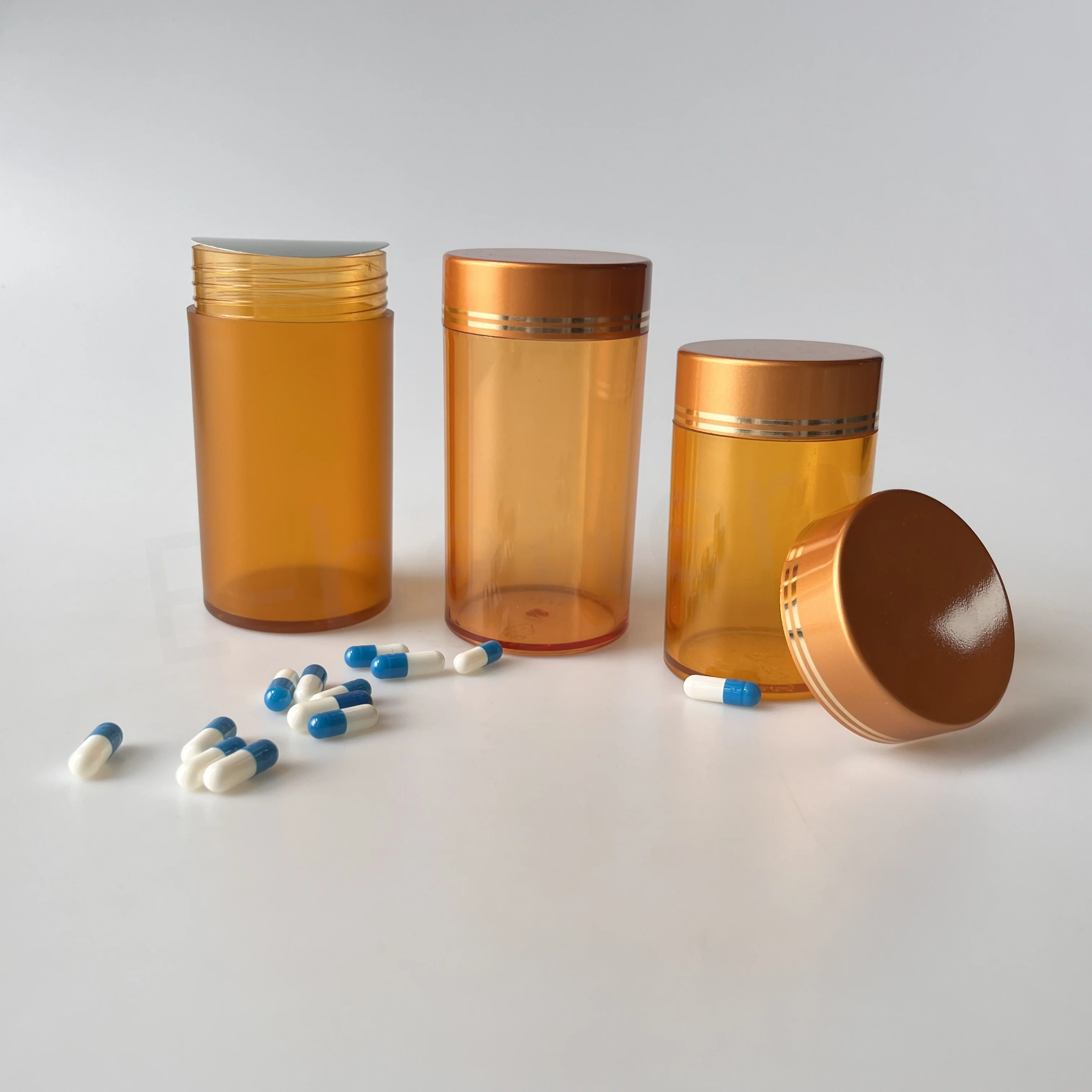 Empty 150ml 300ml Recycle Plastic Matte White Medicine Supplement Bottle For Grape Seed Beauty180 Tablets