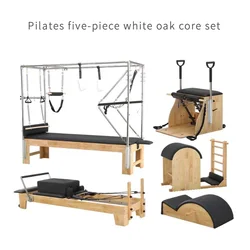 Распродажа, портативный реформер для пилатеса, оборудование для Cadillac, реформер для спортзала, пилатеса, машина из белого дуба для пилатеса, комплект из 5 предметов