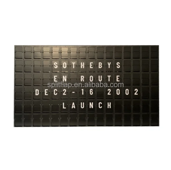 split flap mechanism split flap letter split flap module airport board