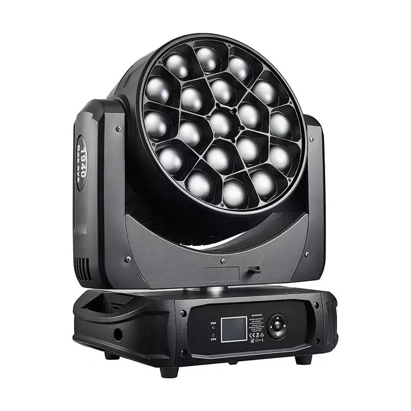 19x40W RGBW Zoom Wash Bee Eye LED Moving Head Led Stage Lights b-eye k15 Wash With Zoom 4.5-45 Degree For Wedding Event Party