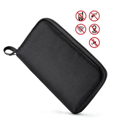 Anti-Tracking GPS RFID Car Key Signal Blocker Wallet Cell Phone Shielding Pouch Protective Case Fireproof Faraday Bag with Zip