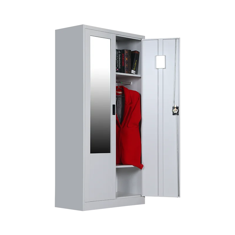 2 Door Office Steel Locker Metal Wardrobe Closet cabinet lockers for changing room