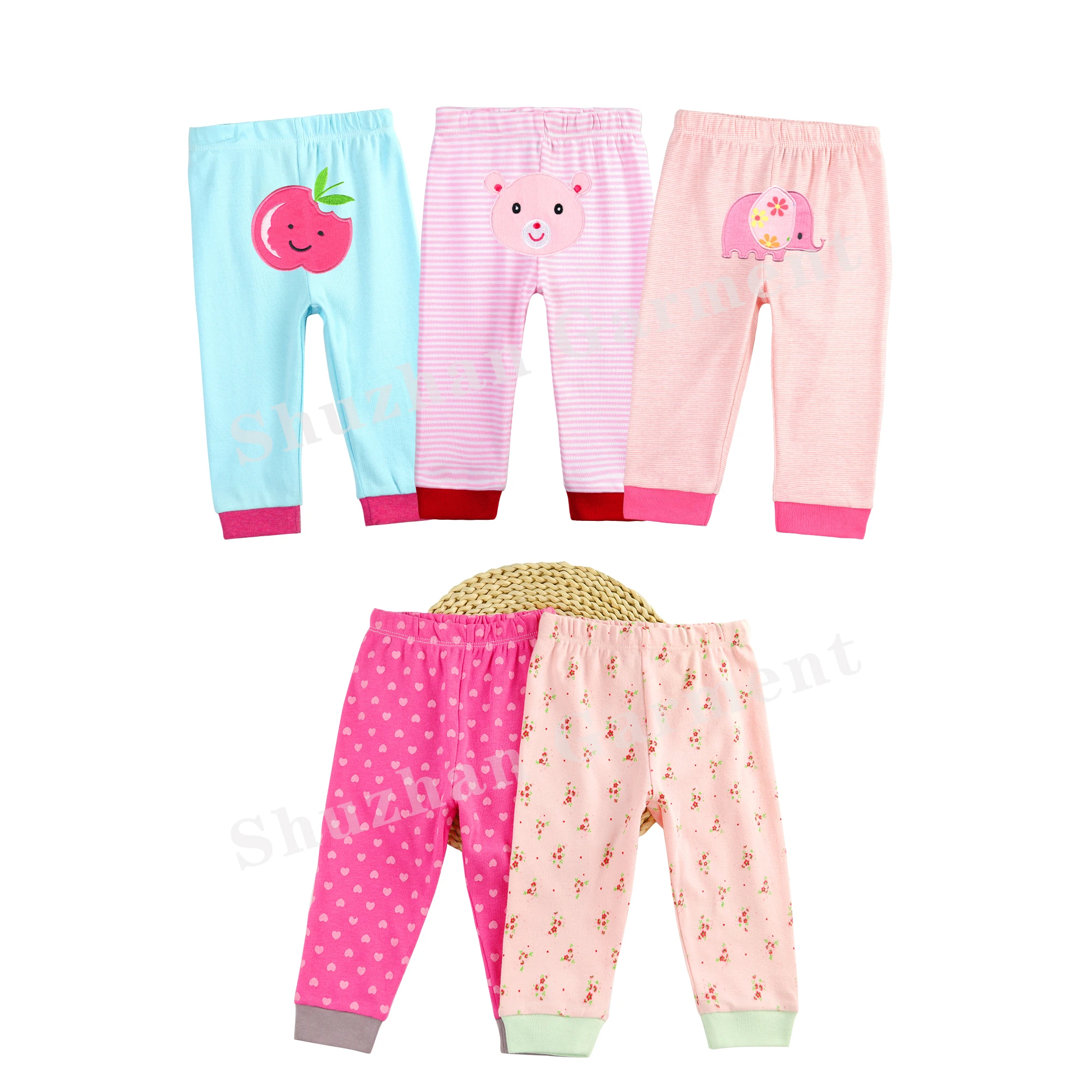 
baby trousers animal design cotton embroidered baby short for newborn 