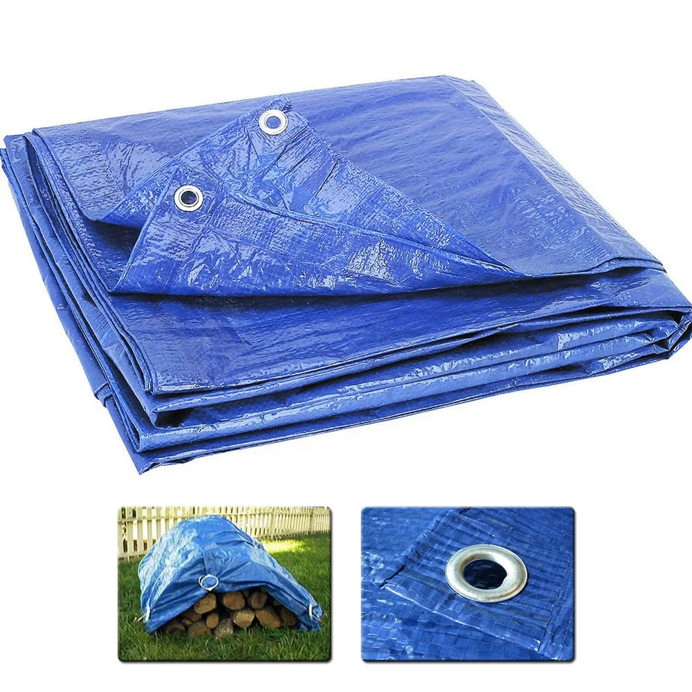 50 GSM LIGHT PE TARPS TARPAULIN BLUE COLOR