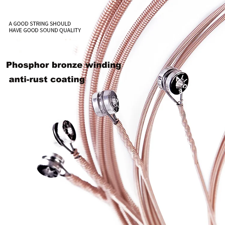 A306 HEBIKUO Acoustic guitar string stainless steel core 6 string oem string