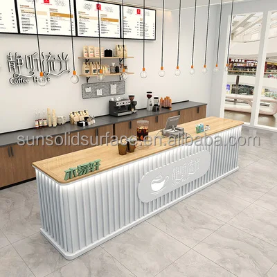 2024 Modern New Office Reception Desk Beauty Salon Furniture Front Desk Bar Reception Counter