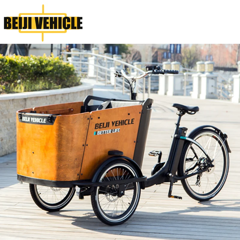 Dutch electric cargo bike three wheel