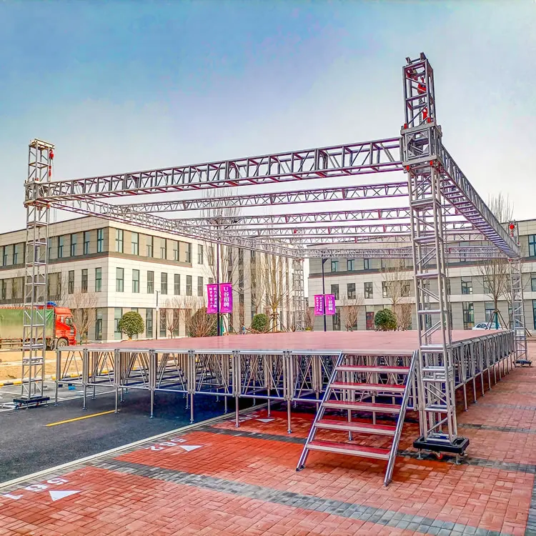 Cost-effective Bolt Plate Aluminum Light Truss for Concerts, Events and Music Festival Lighting Facility Suspension