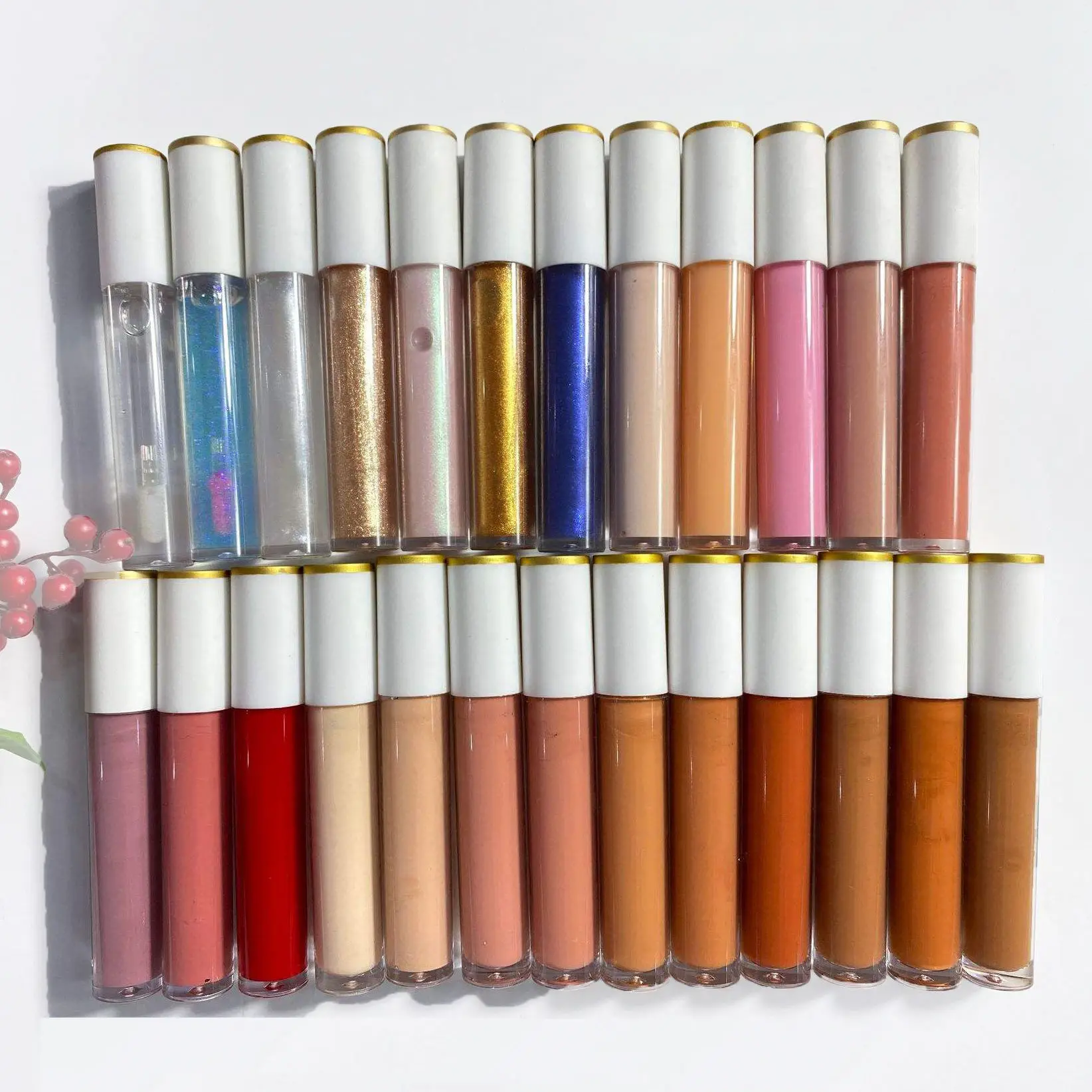Nude Cosmetics Bulk Shimmer Glossy Clear Liquid Lip Gloss Manufacturer Private Label Plumping Lipgloss Wholesale
