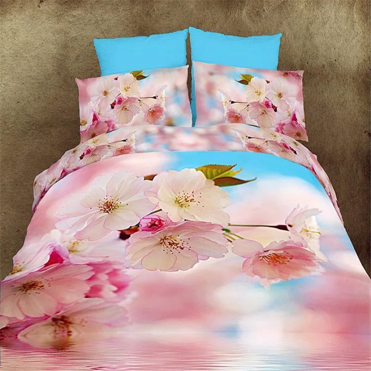 Reactive Flower 3D Printing Bedding Set