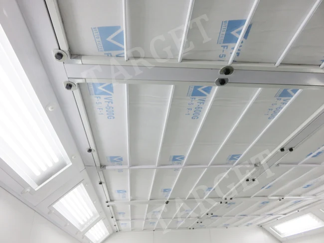 Diesel burner paint booth heater factory price CE painting cabin 7m long 4m width car paint booth spray booth car spray cabinet