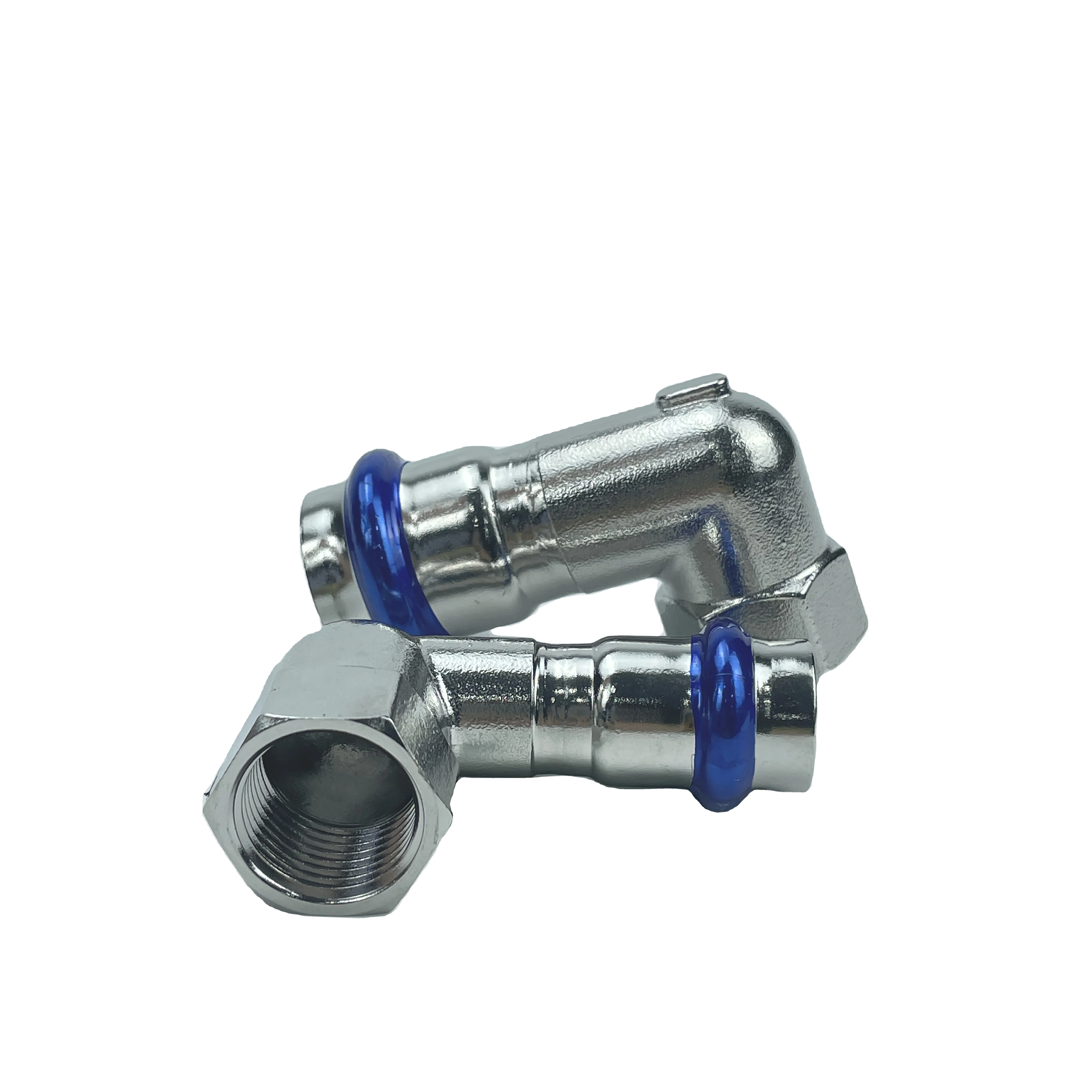 DVGW 304 316L superior quality M typeV Type profile stainless steel press fitting 90 degree Female Elbow