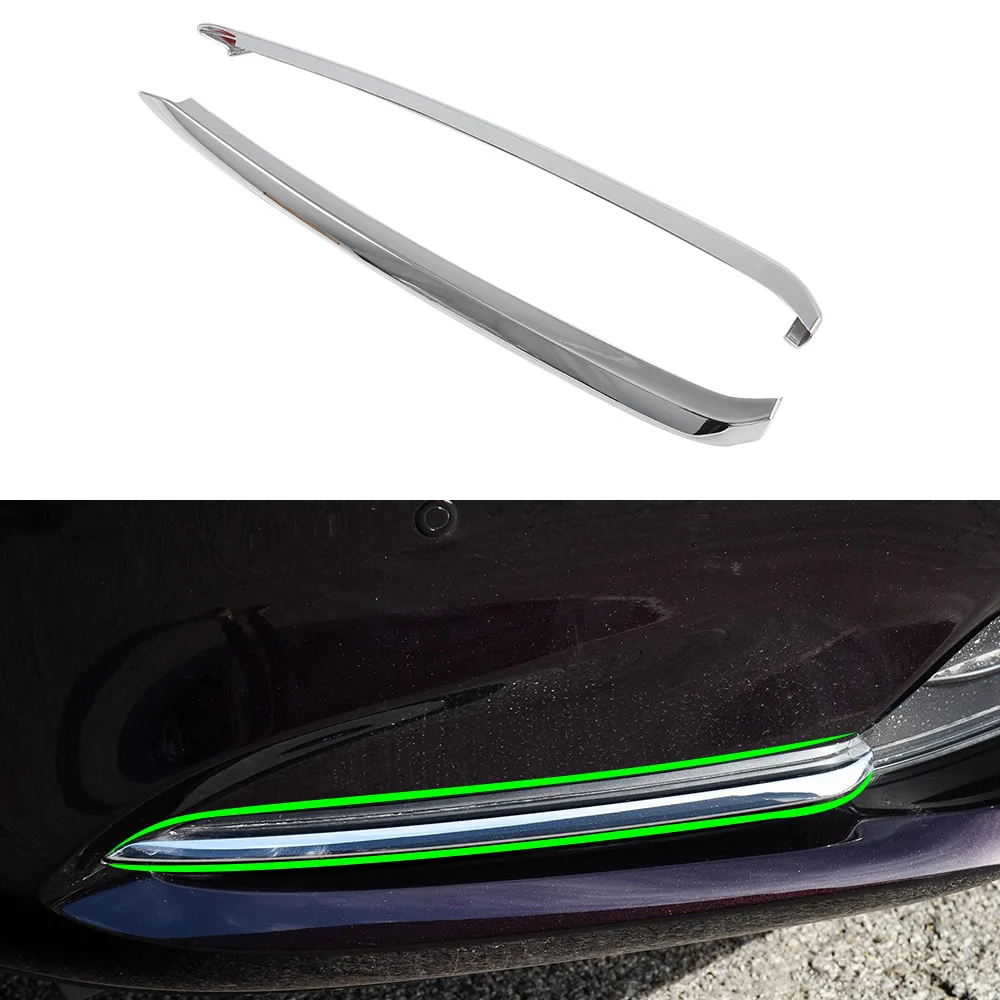 ABS Car Front Head Fog Light Lamp Eyebrow Cover Trim Decorative Exterior Accessories Body Kits For Mazda 6 Atenza 2020