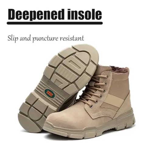 TJ-OUTDOORS Wholesale Custom Low Ankle Winter Tactical Boots for Men, Lightweight Durable Outdoor Coyote Combat Shoes