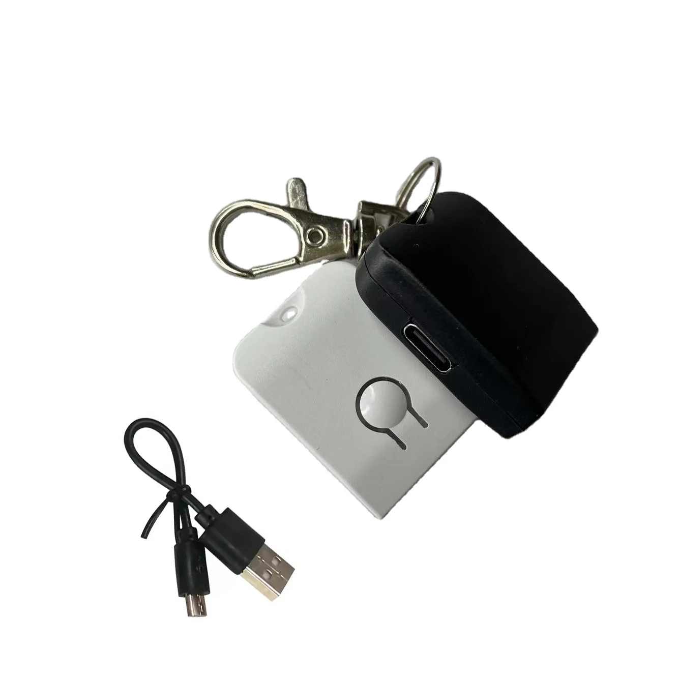 Новый подключаемый акриловый светодиодный брелок для ключей 7 цветов мигающий перезаряжаемый светодиодный брелок с usb-кабелем типа C для акрила