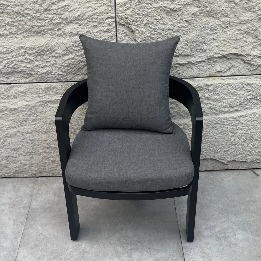 Decoout High End Outdoor Furniture Excellent Quality Dining Set Aluminum Dinning Table and Chair