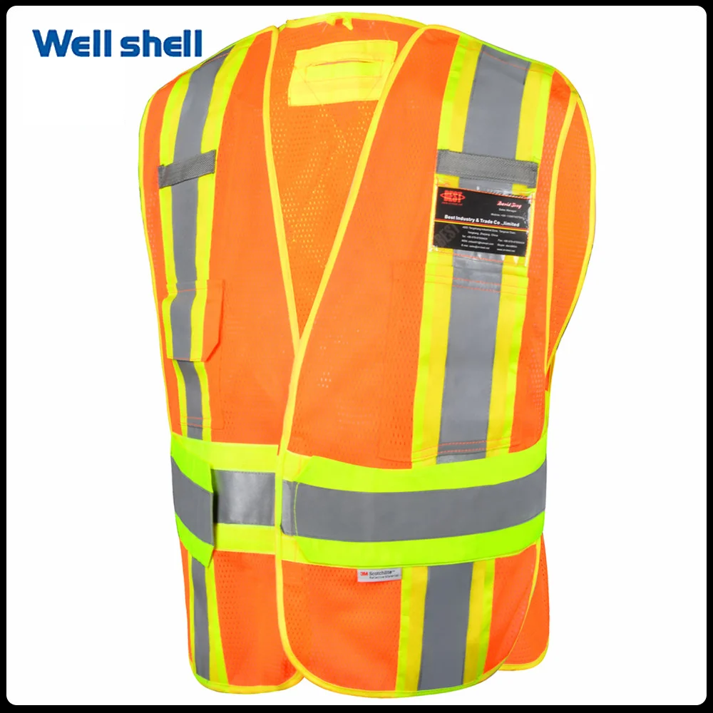 
Police Security Safety Vest reflectorized vest ANSI safety vest 