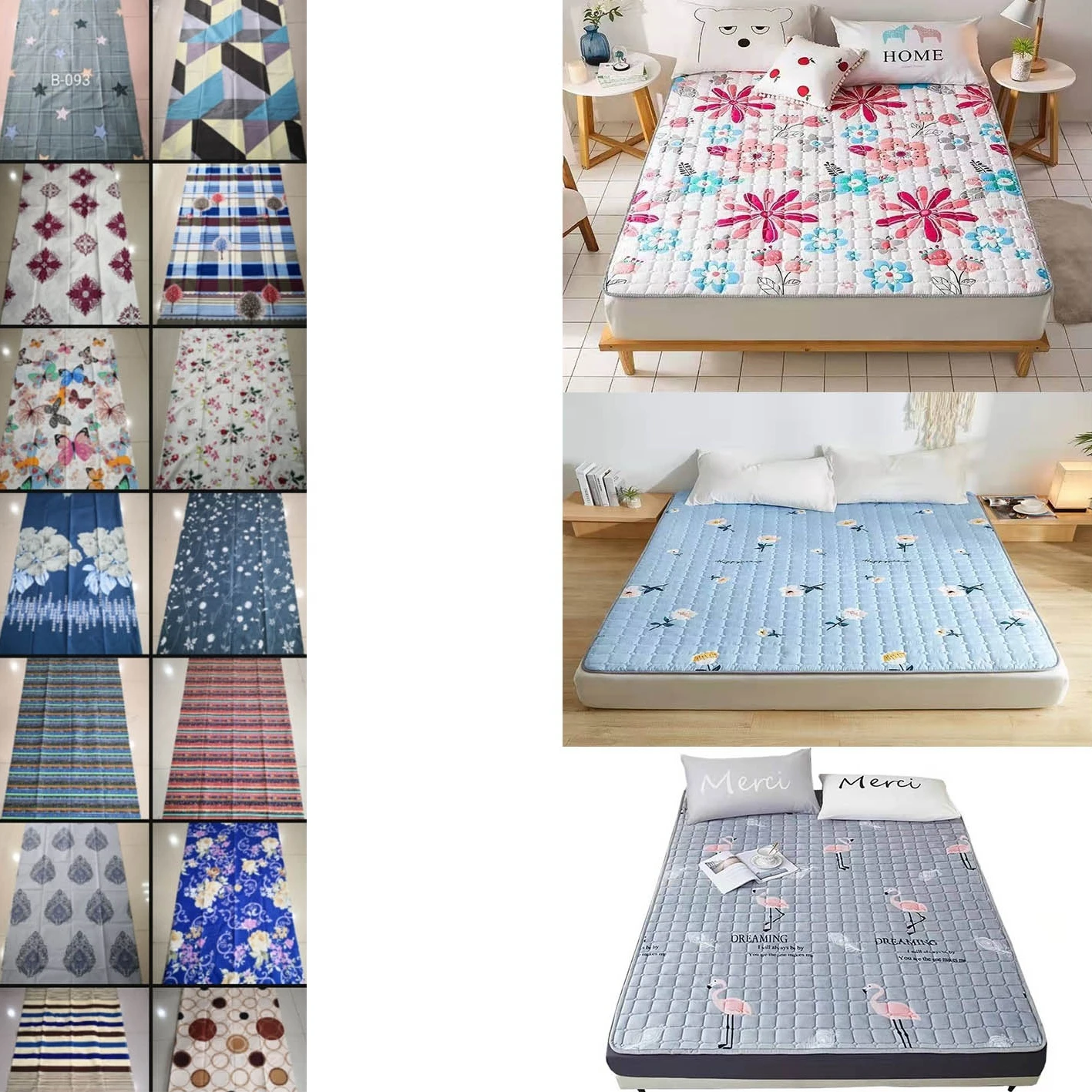 Cheap ones. in stock.Good printing quality  Cover mattress fabric