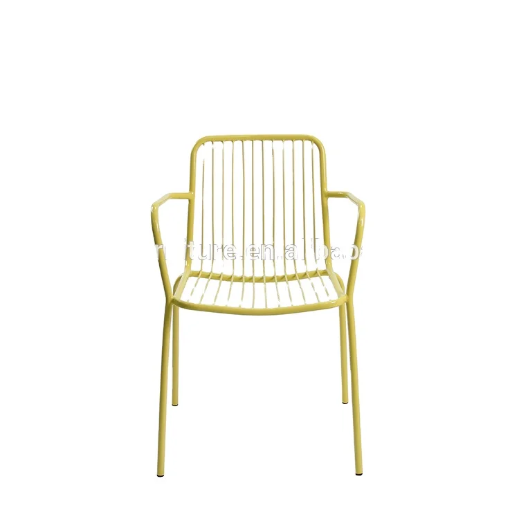 CDG design durable wire dining cafe tables and arm chairs furniture