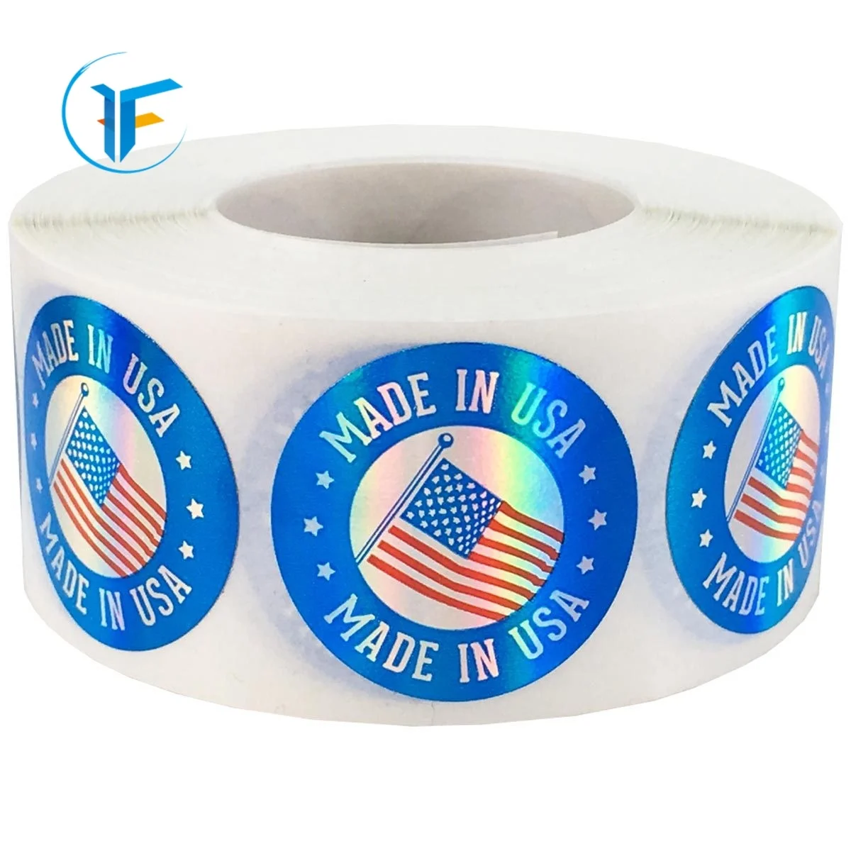 Self-adhesive label advertising sticker custom logo label transparent pvc waterproof bronzing logo trademark