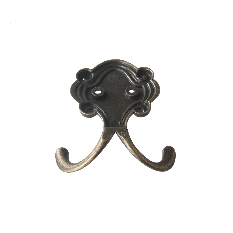 Creative Octopus Shaped Vintage Bronze Wall Mount Double Prongs Clothes Coat Towel Robe Organizer Hanging Hook