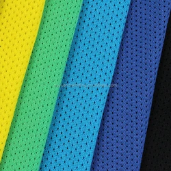 100% Polyester 130gsm DTY Sport Tricot Mesh Fabric for Reversible Basketball Jersey